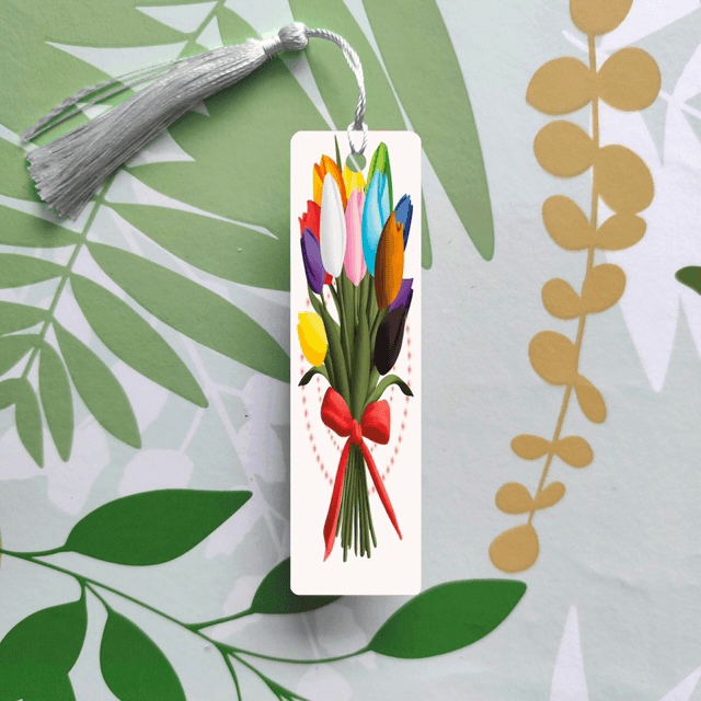 Tulipes au couleurs des drapeaux LGBT - Marque-pages