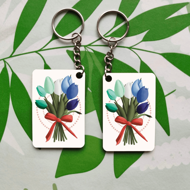 Tulipes au couleurs des drapeaux LGBT - Porte-clés