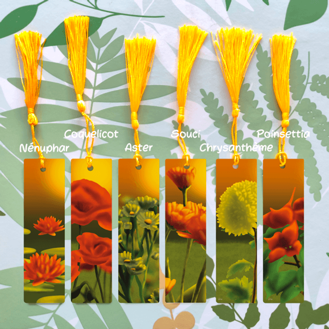 Fleurs - Marque-pages