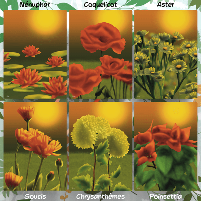 Fleurs - Affiche A4