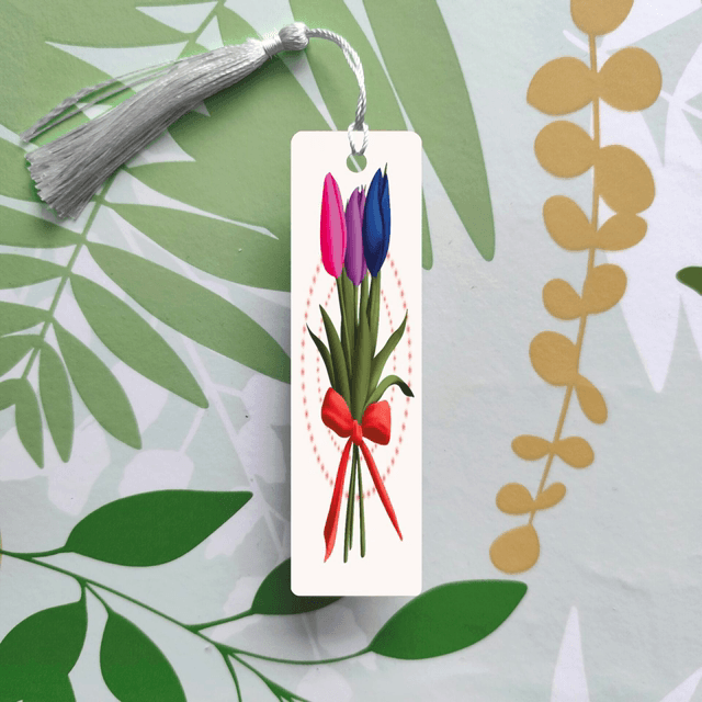 Tulipes au couleurs des drapeaux LGBT - Marque-pages