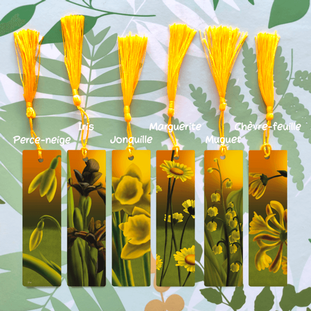 Fleurs - Marque-pages