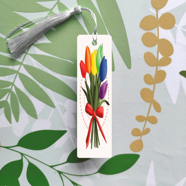 Tulipes au couleurs des drapeaux LGBT - Marque-pages