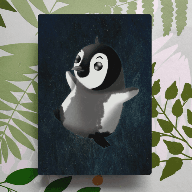 Le petit manchot - Affiche A4